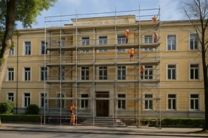 Scuola Solimena di Avellino: avvio dei lavori di recupero della facciata principale