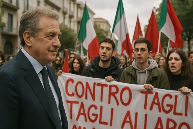 Protesta studenti e autotrasportatori ad Avellino: il sindaco Pizza sostiene la mobilitazione