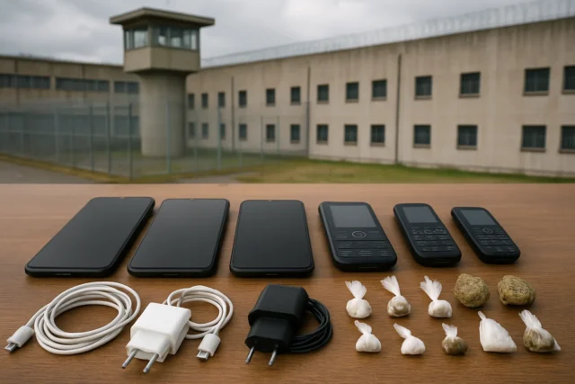 Droga e smartphone nel carcere di Bellizzi Irpino: il sequestro della Polizia