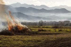 Abbruciamenti nella Valle del Sabato: Legambiente chiede divieto e formazione agricola