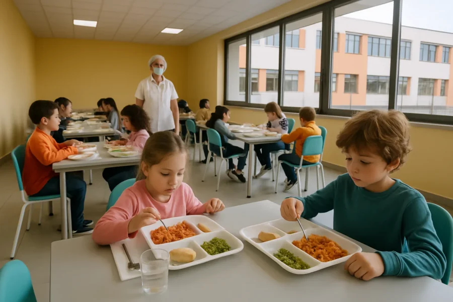 Grottaminarda: mensa scolastica apre nel nuovo edificio PNRR