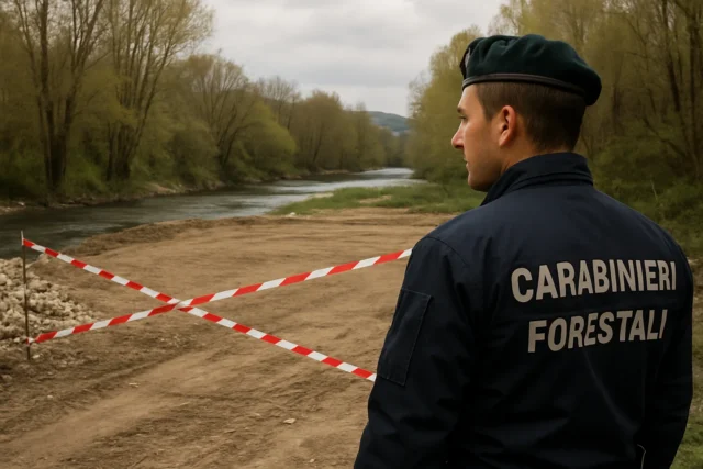 Sequestro di area abusiva sul demanio idrico del fiume Sabato a Principato Ultra